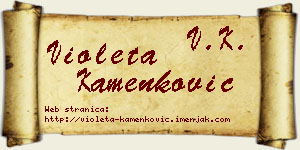 Violeta Kamenković vizit kartica